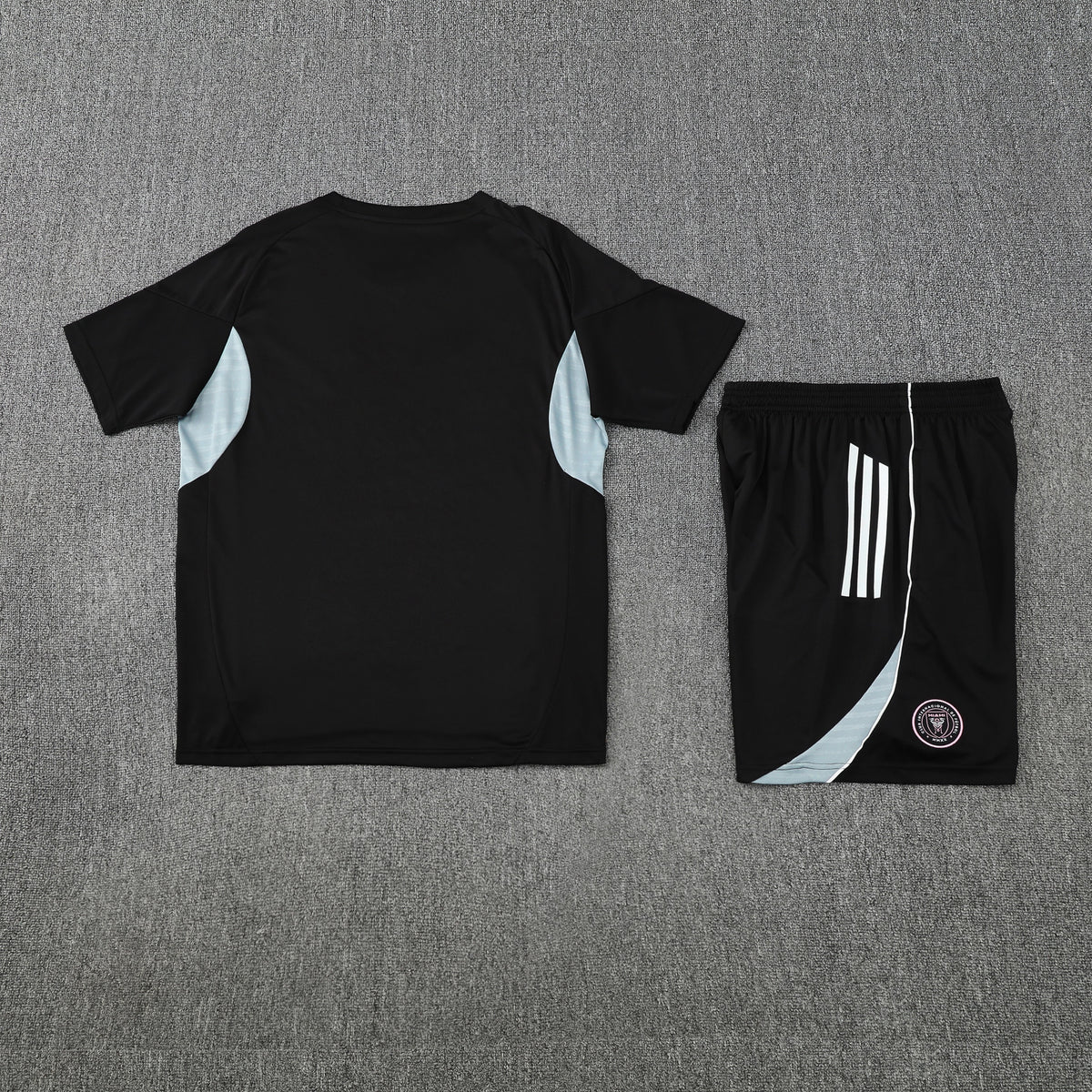 Inter Miami Shorts Set-Black and Grey