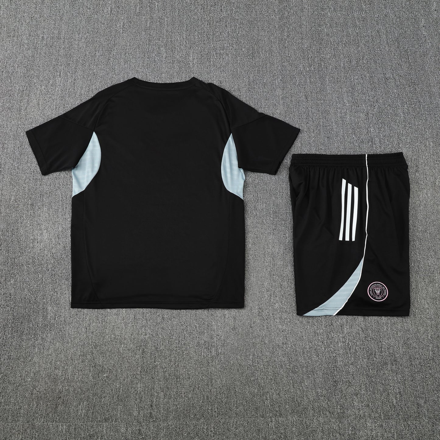 Inter Miami Shorts Set-Black and Grey