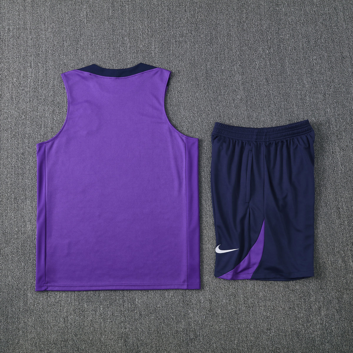 Corinthians Vest Set-Purple and Navy Blue