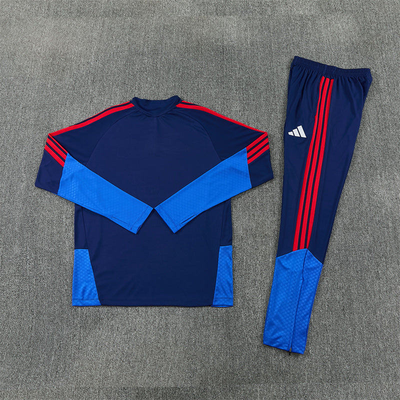 Olympique Lyonnais Tracksuit-Navy Blue