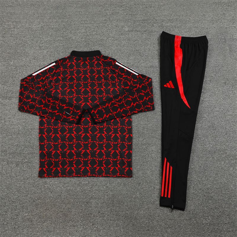Manchester United Tracksuit-Red and Black