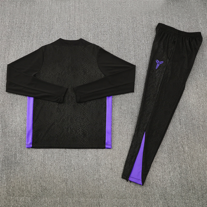 Barcelona Tracksuit-Black and Purple