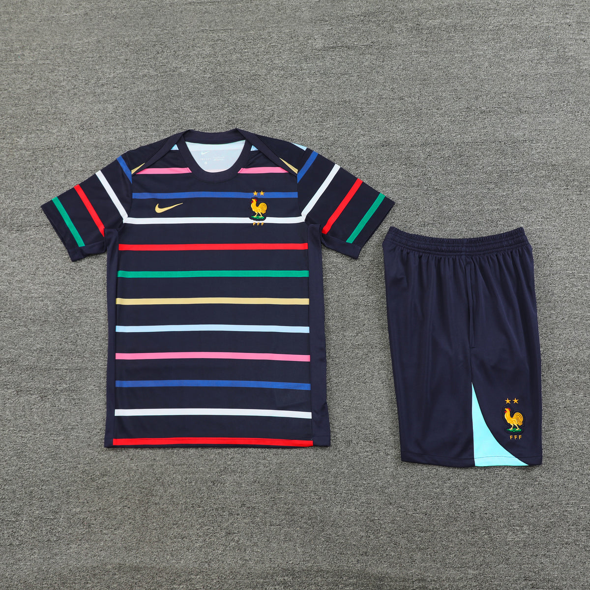 France Shorts Set-Multicolor