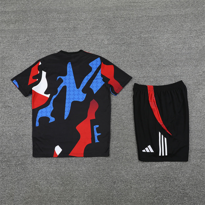 Manchester United Shorts Set-Red, Blue and Black