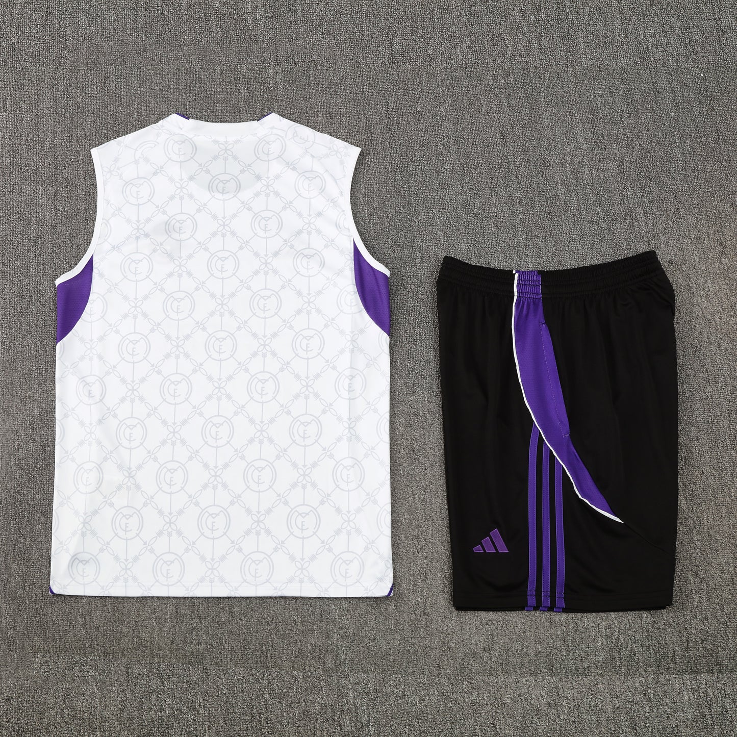 Real Madrid Vest Set-White, Purple and Black