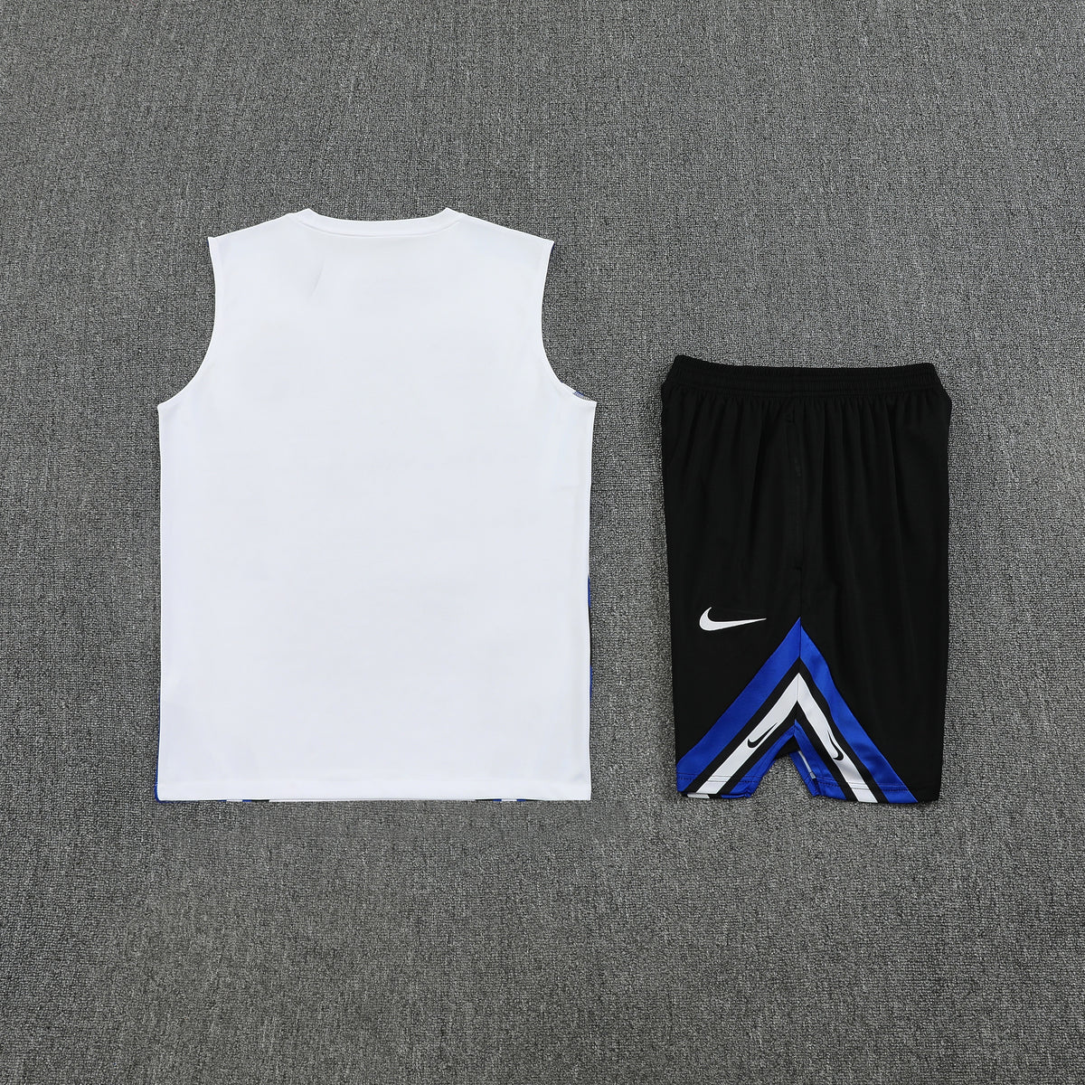 Inter Milan Vest Set-White, Blue and Black