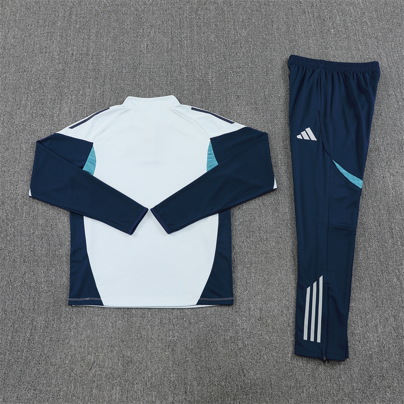 Arsenal Tracksuit-Off White and Navy Blue