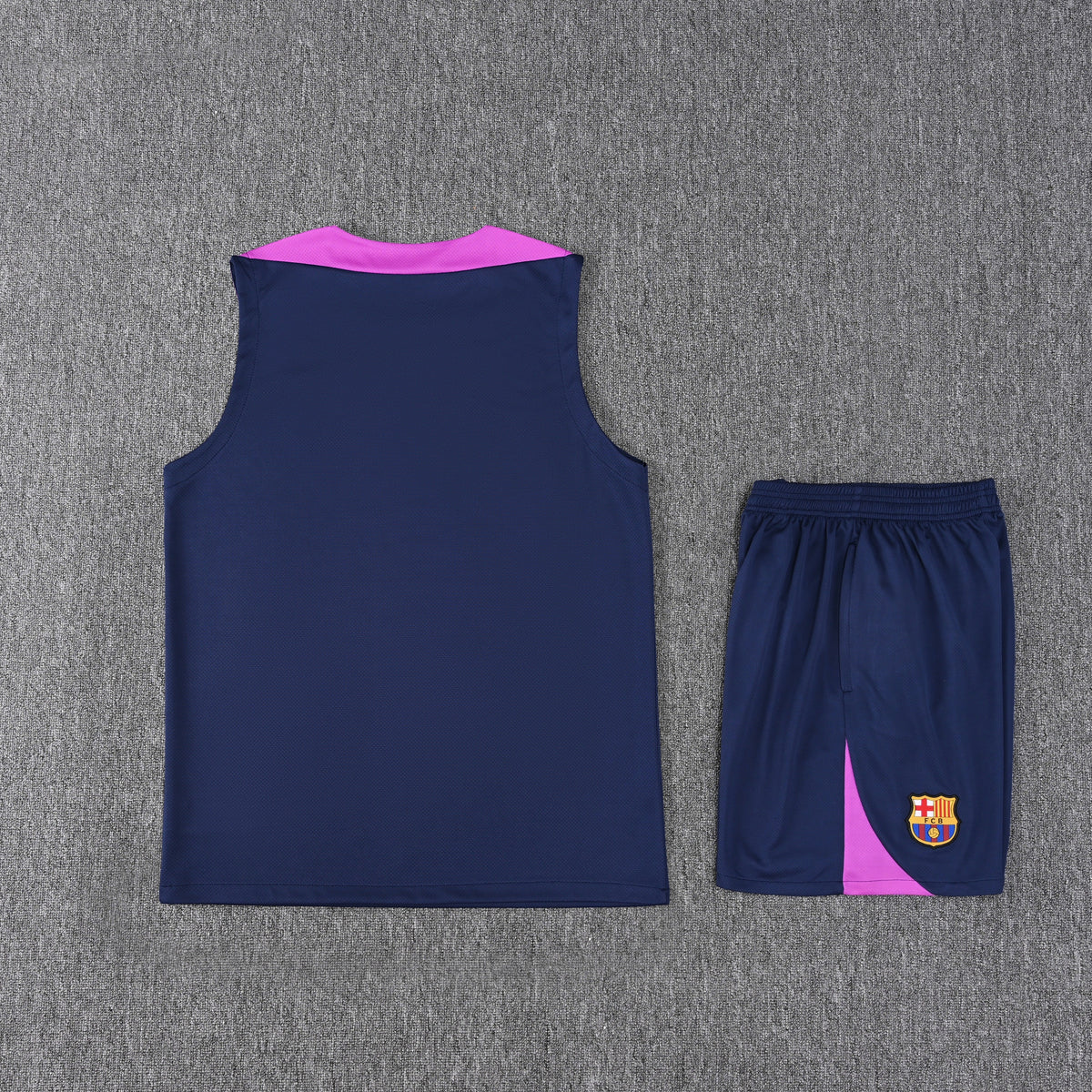 Barcelona Vest Set-Navy Blue