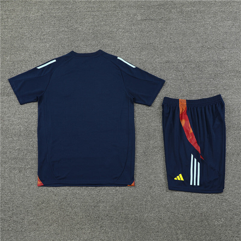 Spain Shorts Set-Navy Blue