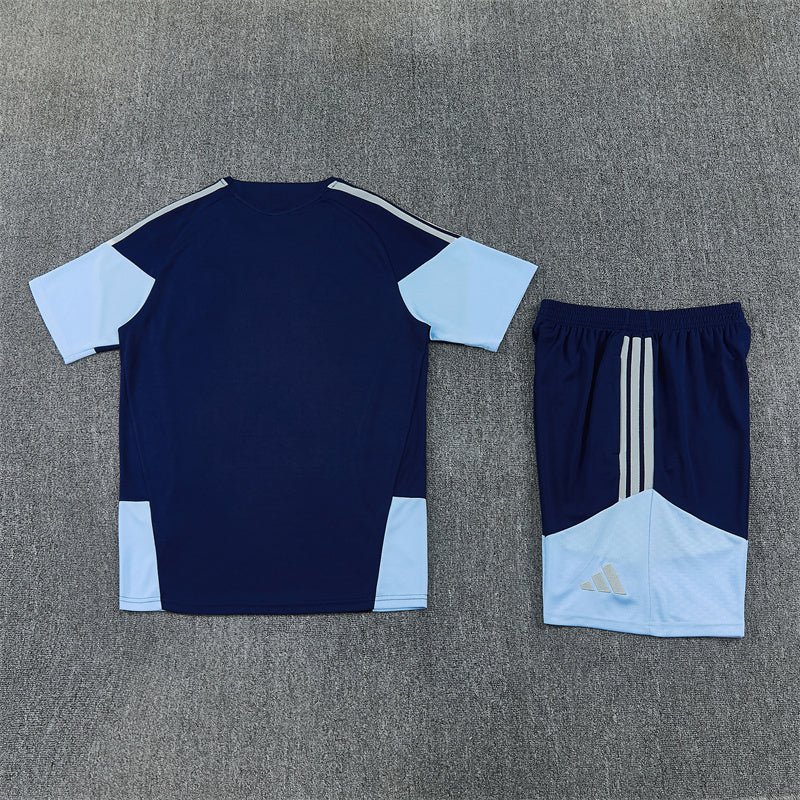 Ajax Shorts Set-Navy Blue and Light Blue