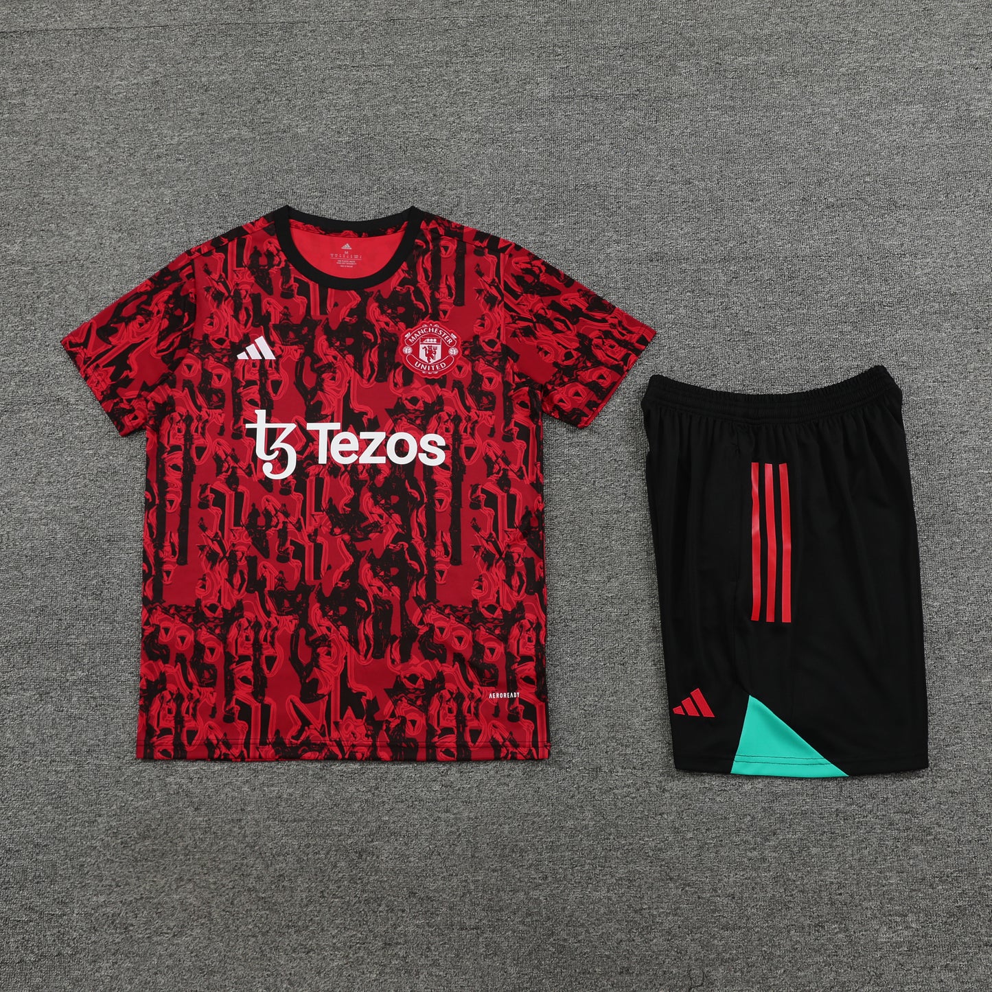 Manchester United Shorts Set-Red and Black