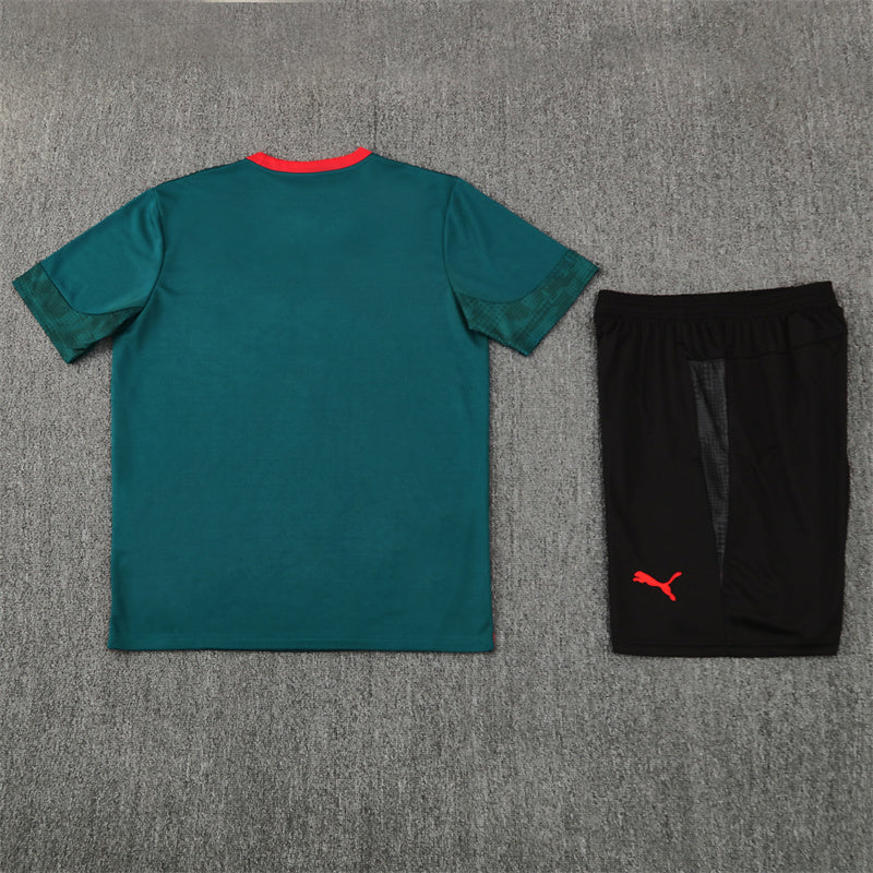 AC Milan Shorts Set-Dark Green and Black