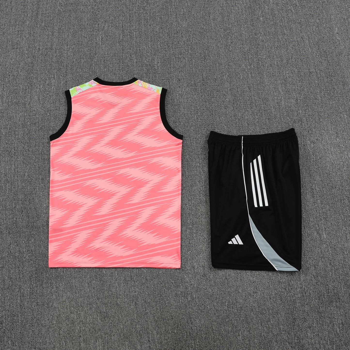 Real Madrid Vest Set-Pink and Black