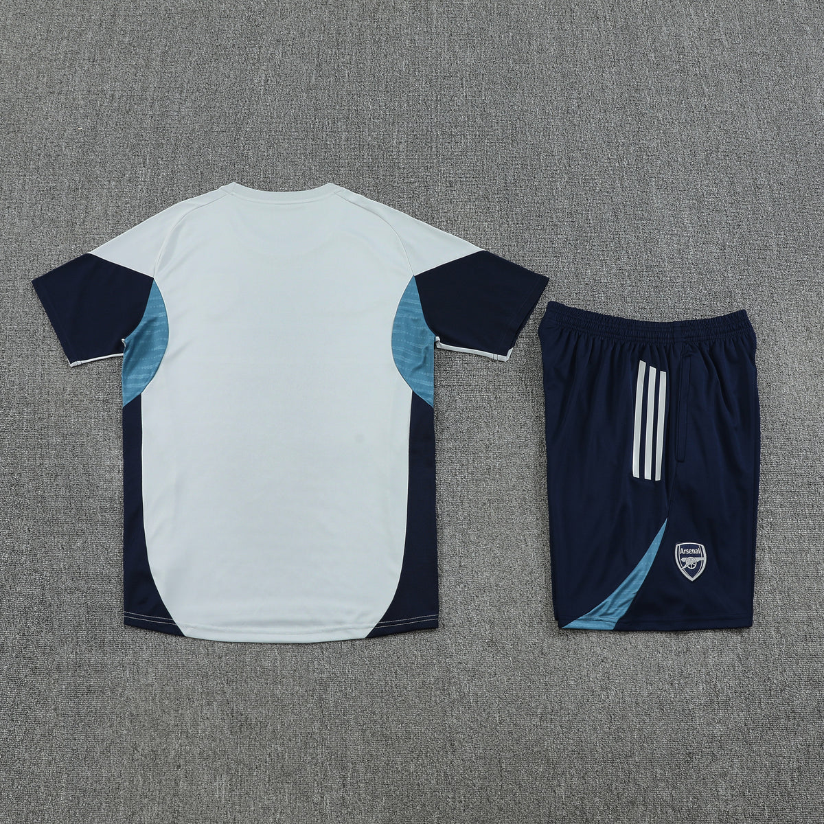 Arsenal Shorts Set-Grey and Navy Blue