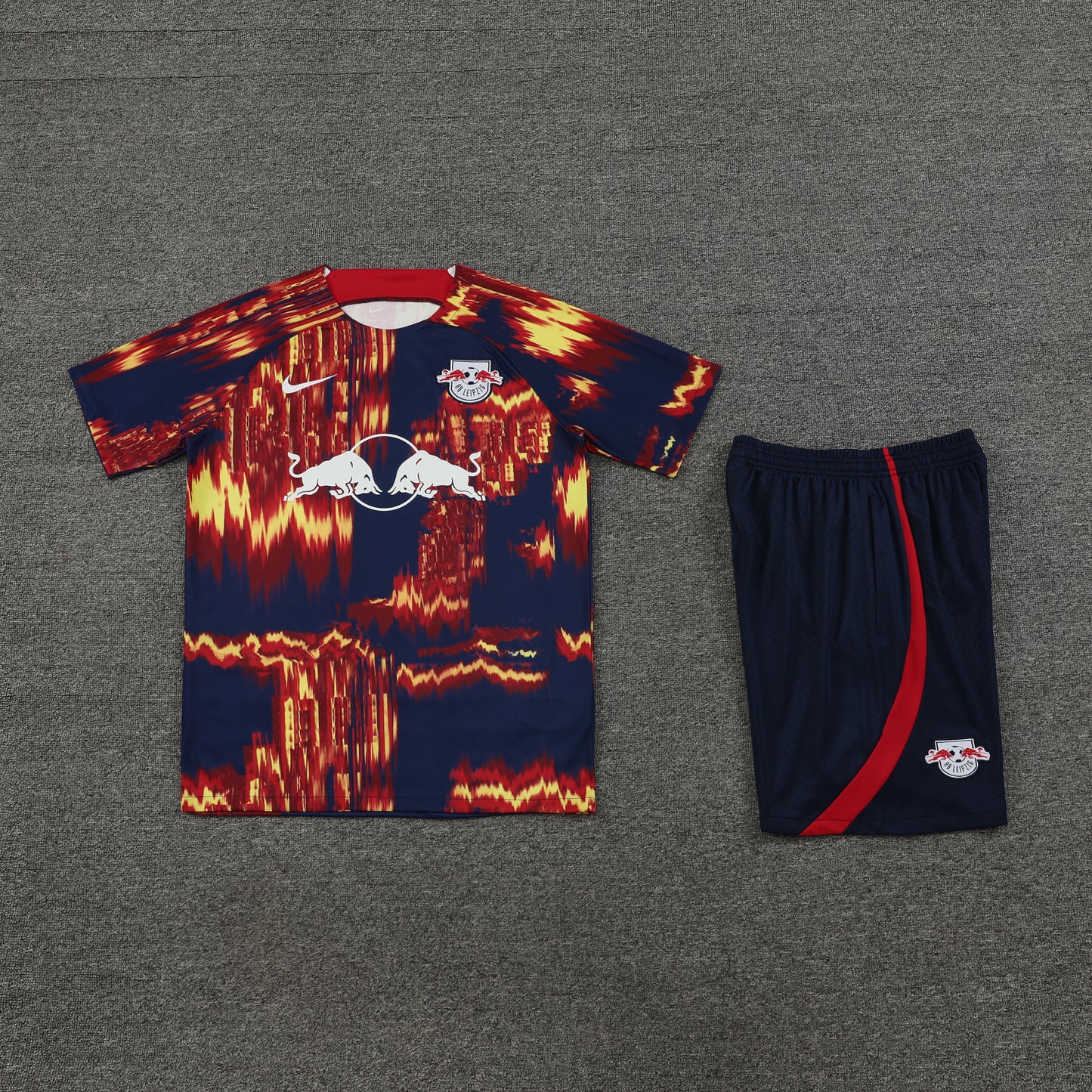 RB Leipzig Shorts Set-Orange and Black
