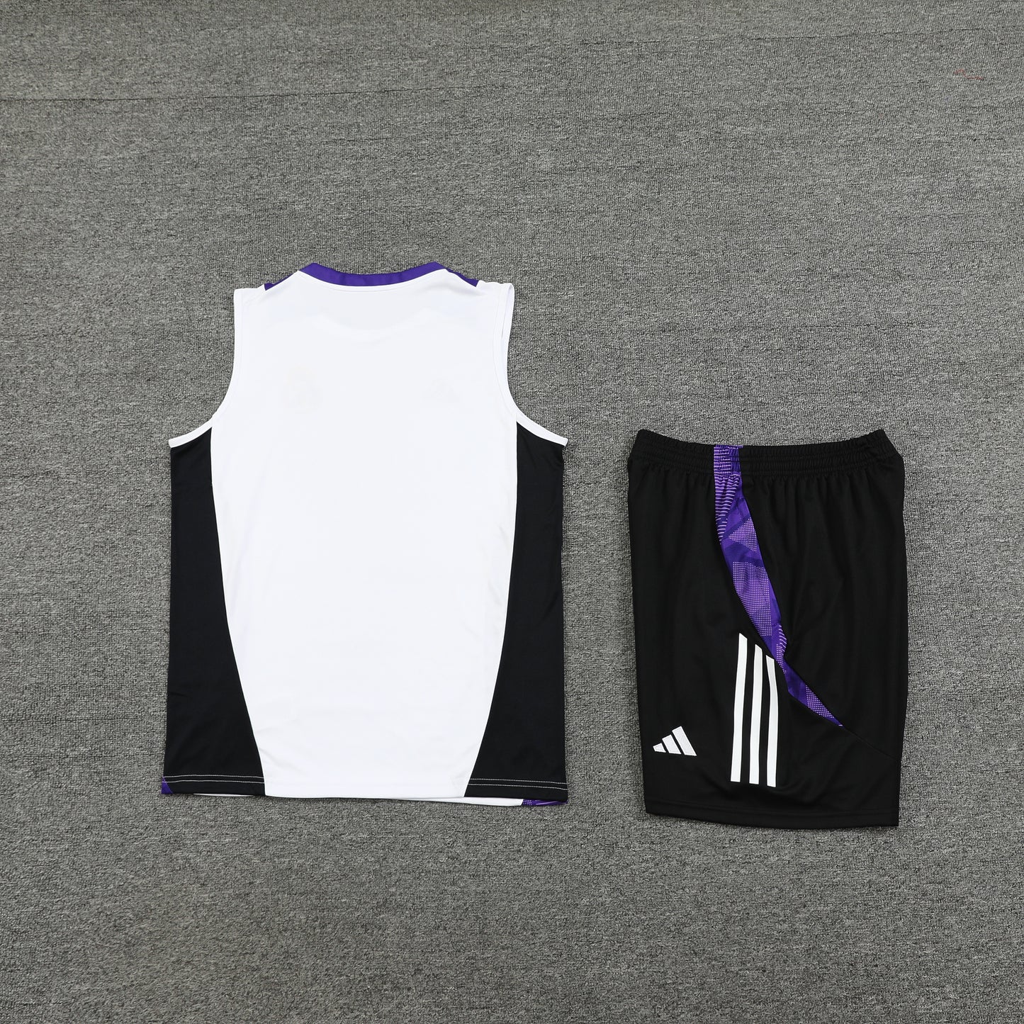 Real Madrid Vest Set-White and Black