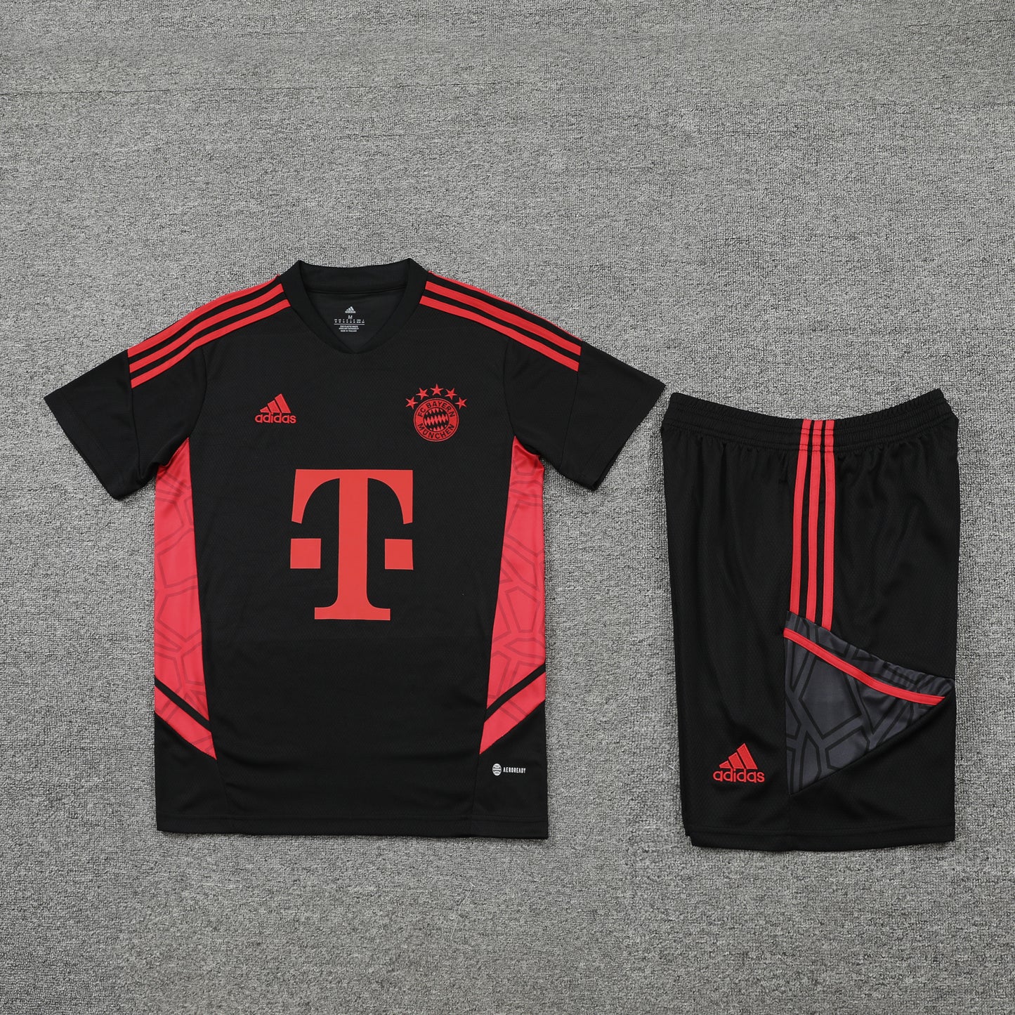 FC Bayern Munich Shorts Set-Black and Red