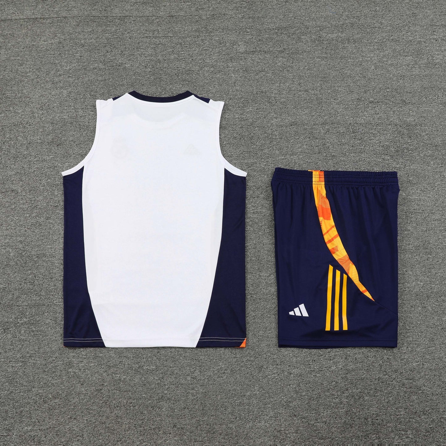 Real Madrid Vest Set-White and Navy Blue