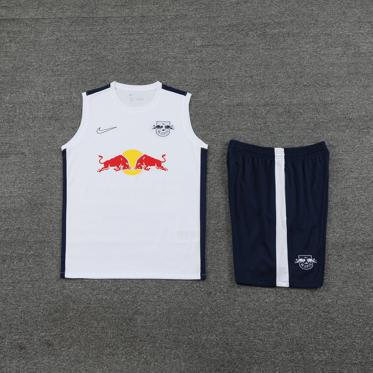 RB Leipzig Vest Set-White and Navy Blue