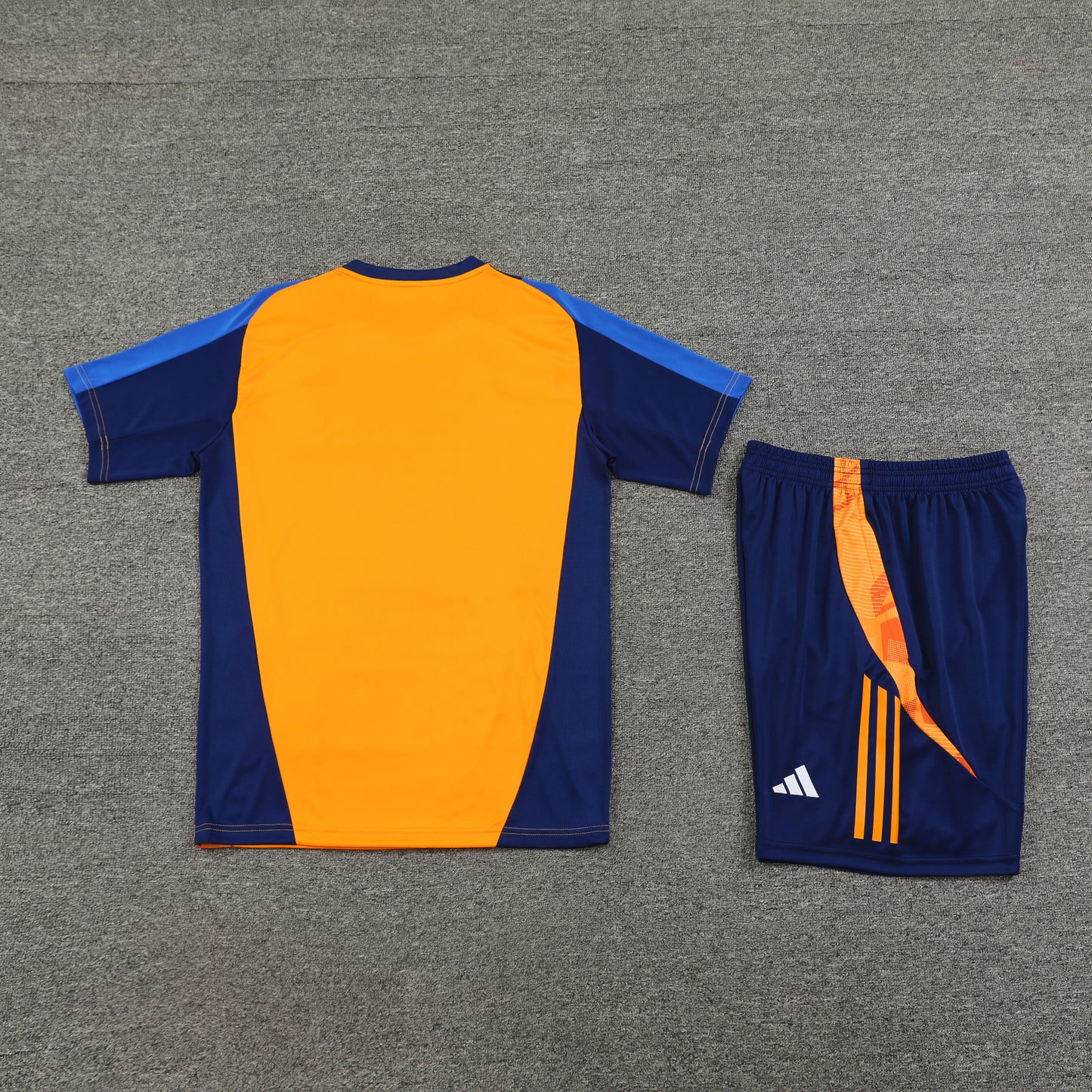 Juventus Shorts Set-Orange and Navy Blue