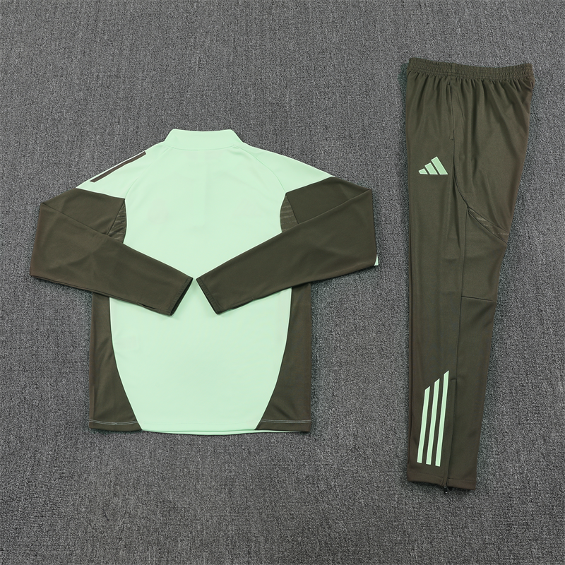 Real Madrid Tracksuit-Neon Green and Brownish Green