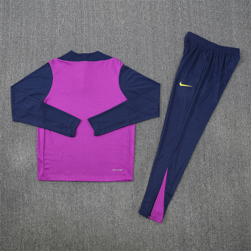 Barcelona Tracksuit-Purple and Navy Blue