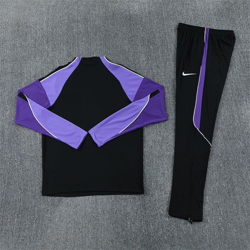Tottenham Tracksuit-Black and Purple