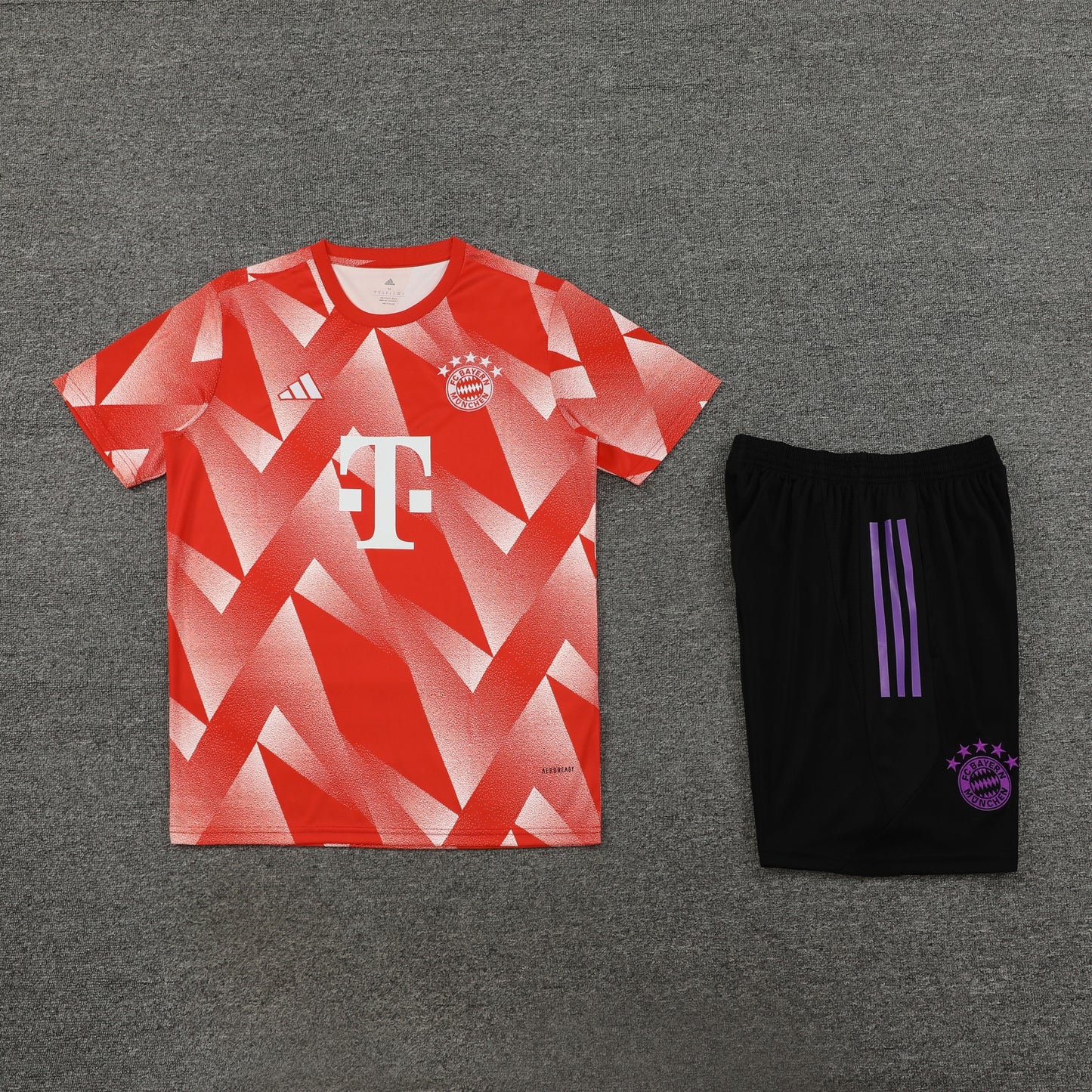 FC Bayern Munich Shorts Set-Red and Black