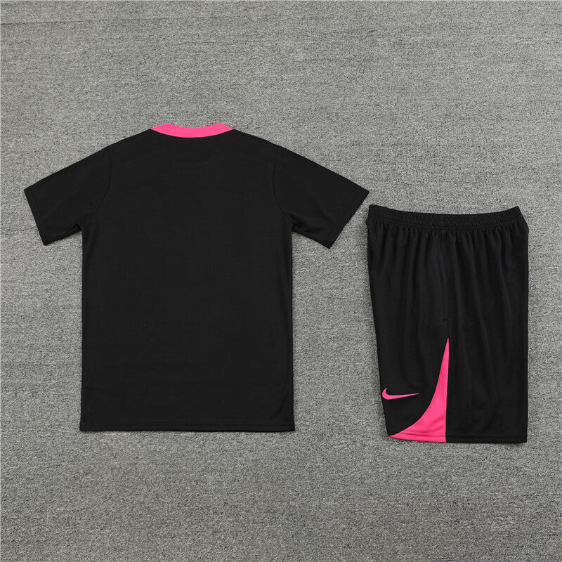Chelsea Shorts Set-Black and Pink