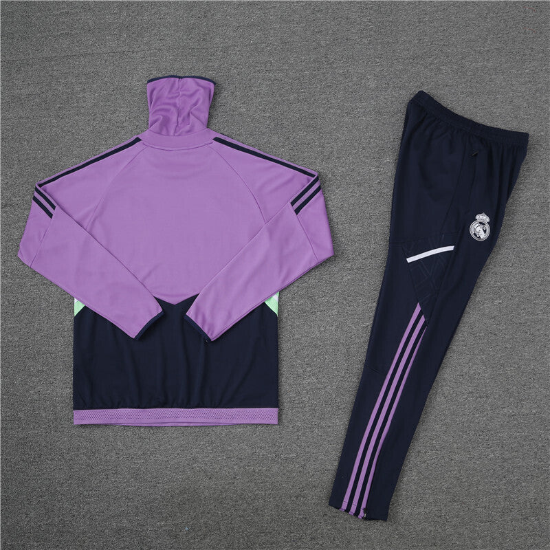 Real Madrid Tracksuit-Purple and Black