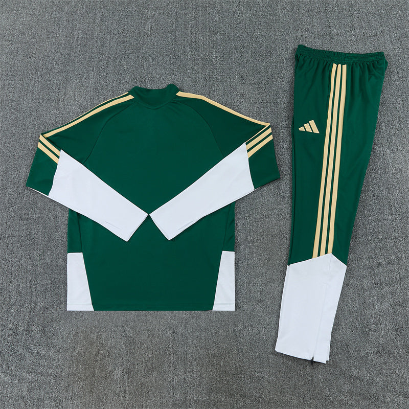 Italy Tracksuit-Dark Green and White