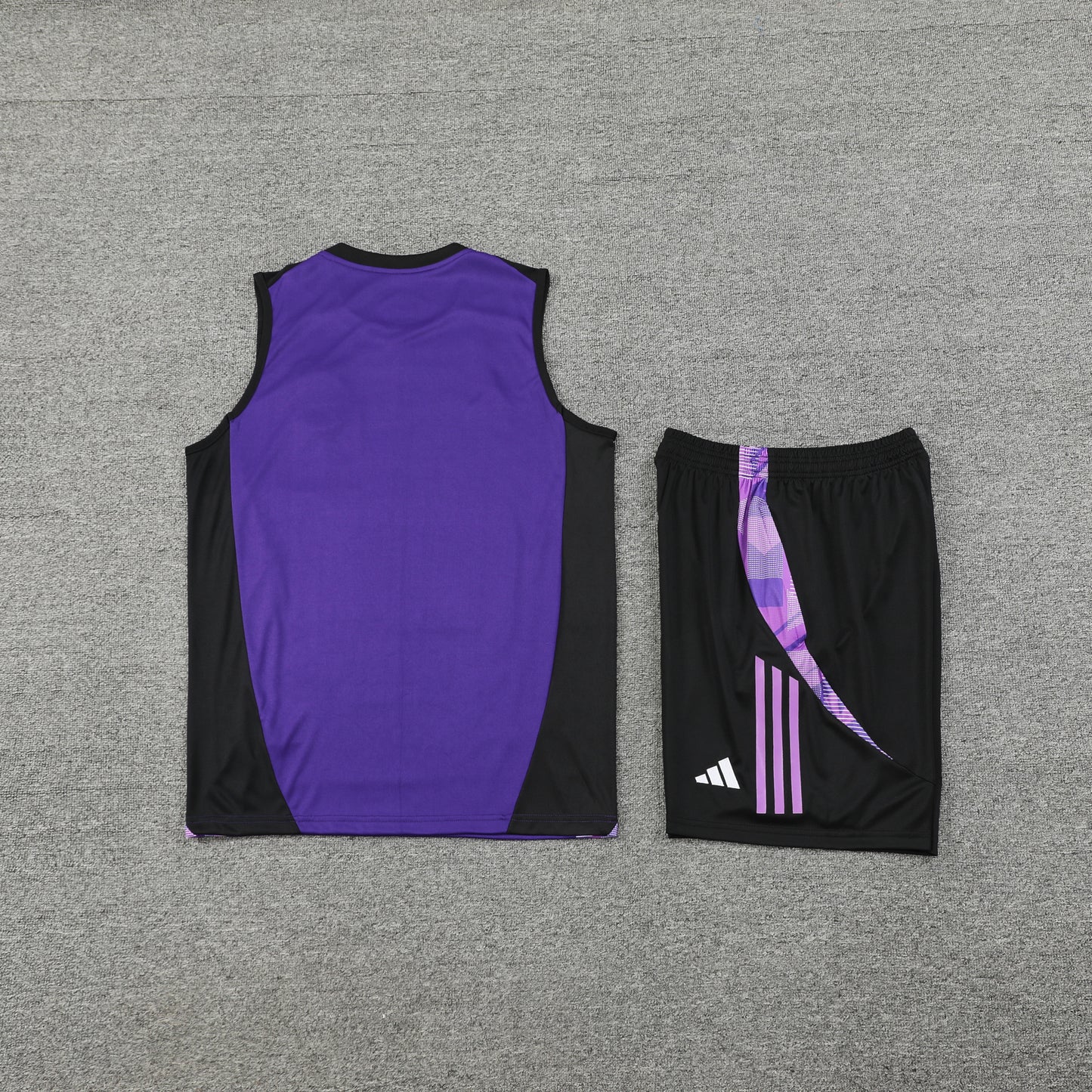 Germany Vest Set-Purple and Black