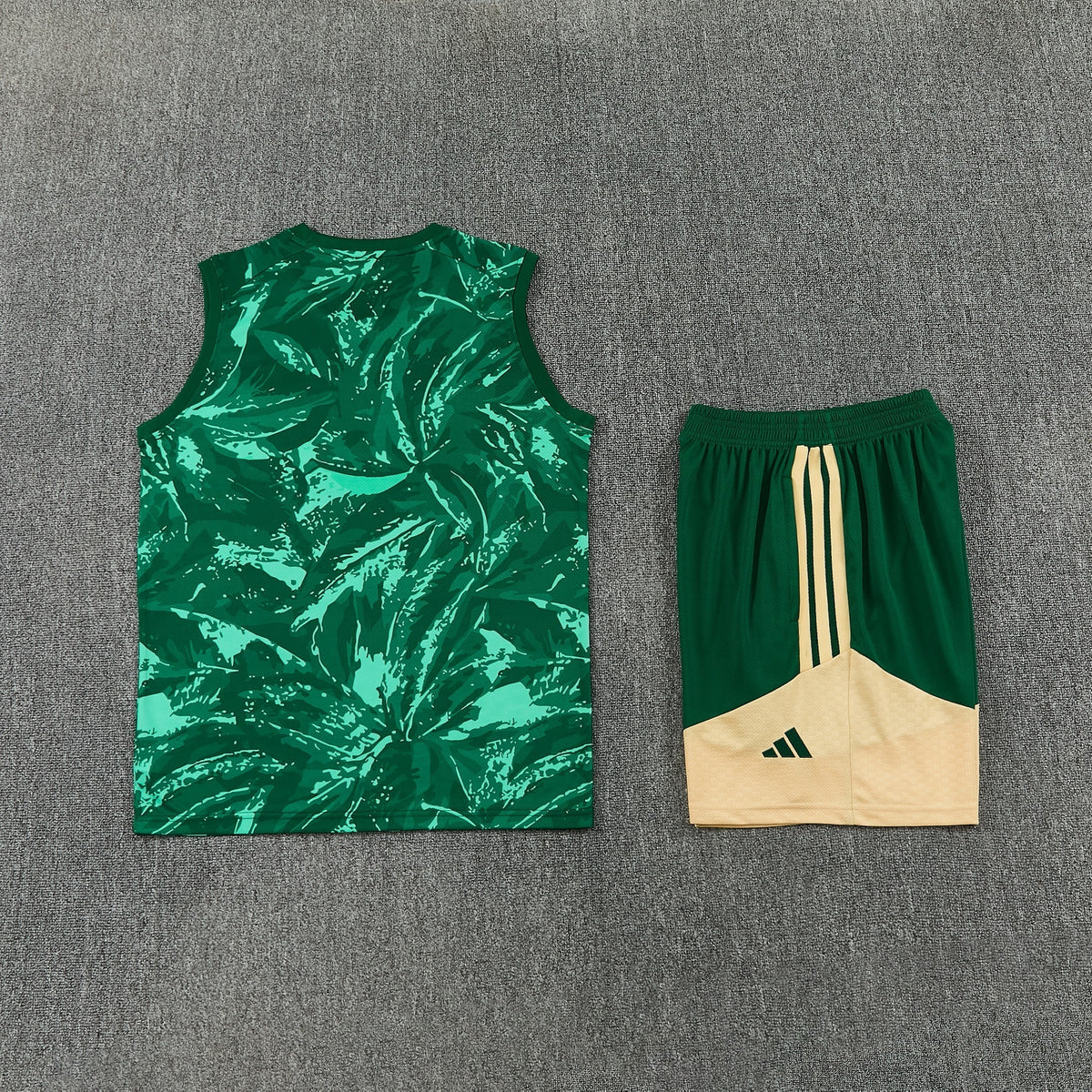 Real Madrid Vest Set-Dark Green and Cream
