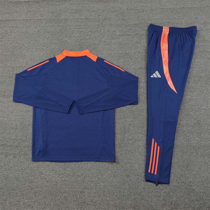 Manchester United Tracksuit- Navy Blue and Orange