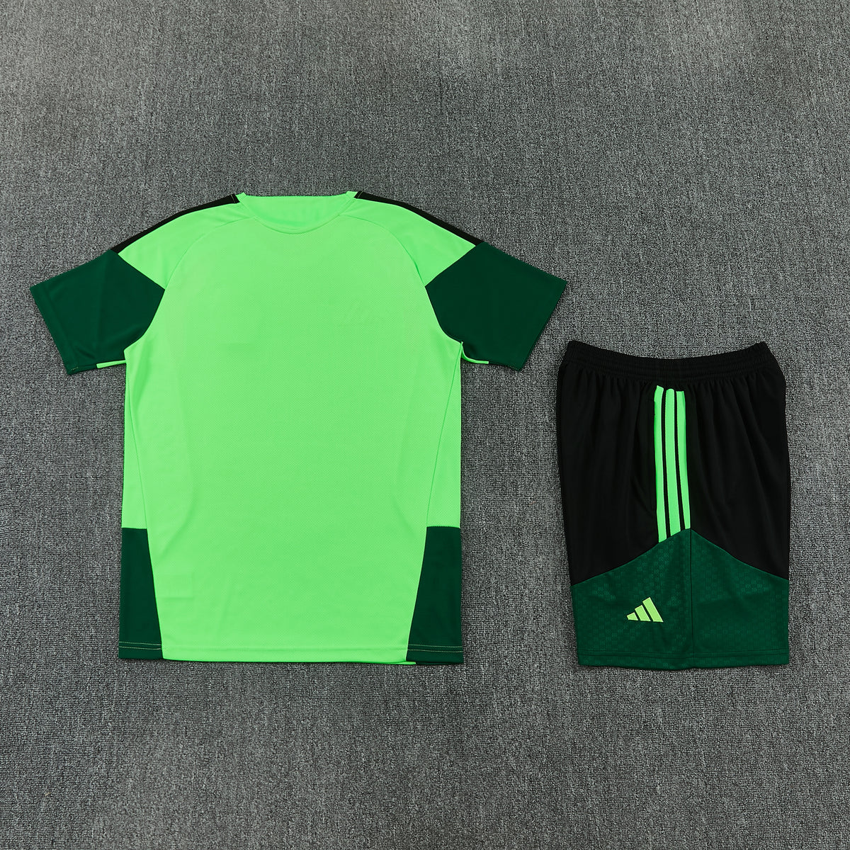Mexico Shorts Set-Green and Black