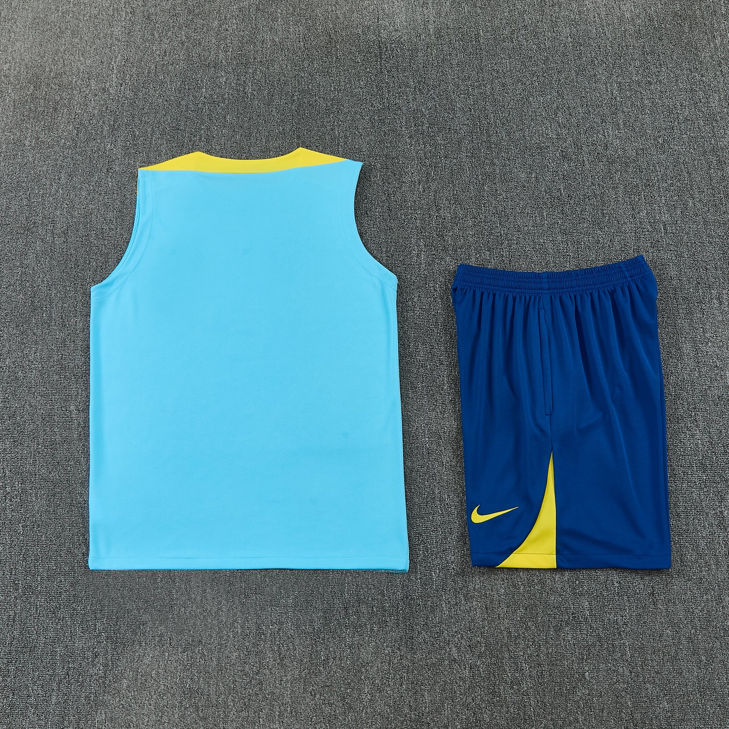 Barcelona Vest Set-Blue and Dark Blue