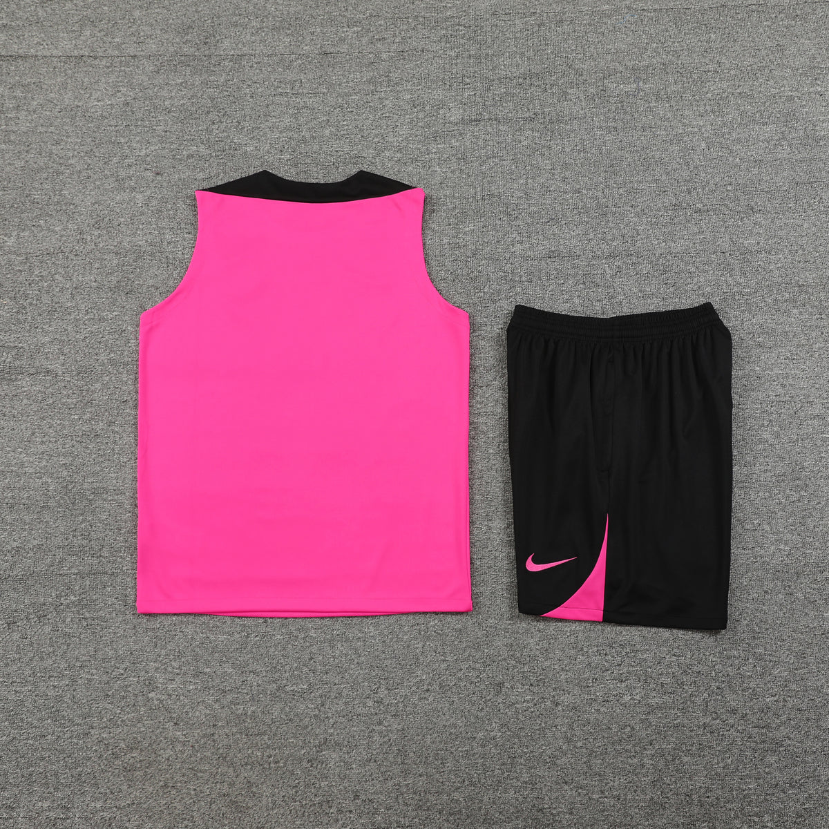 Chelsea Vest Set-Pink and Black
