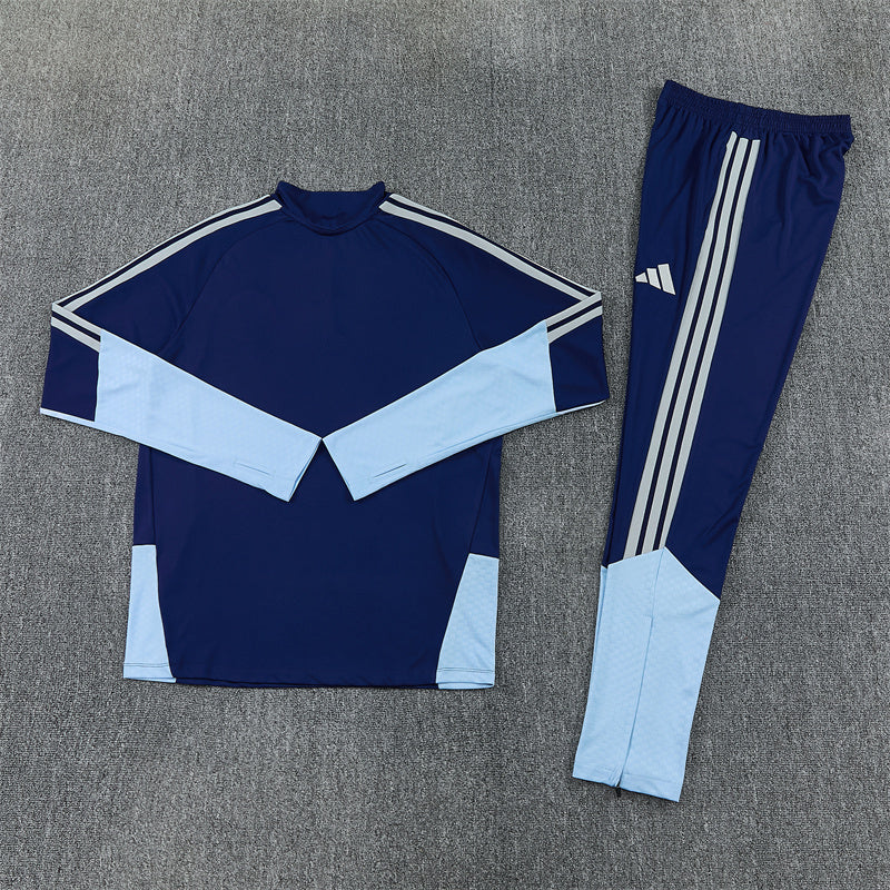 Ajax Tracksuit-Navy Blue and Light Blue