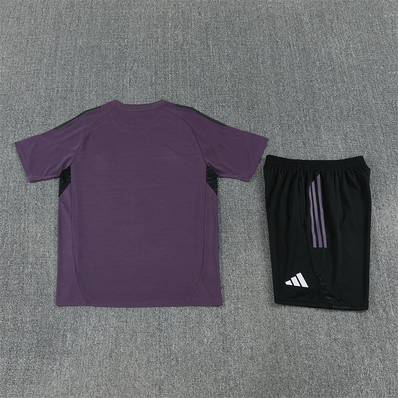 Real Madrid Shorts Set-Dark Violet and Black