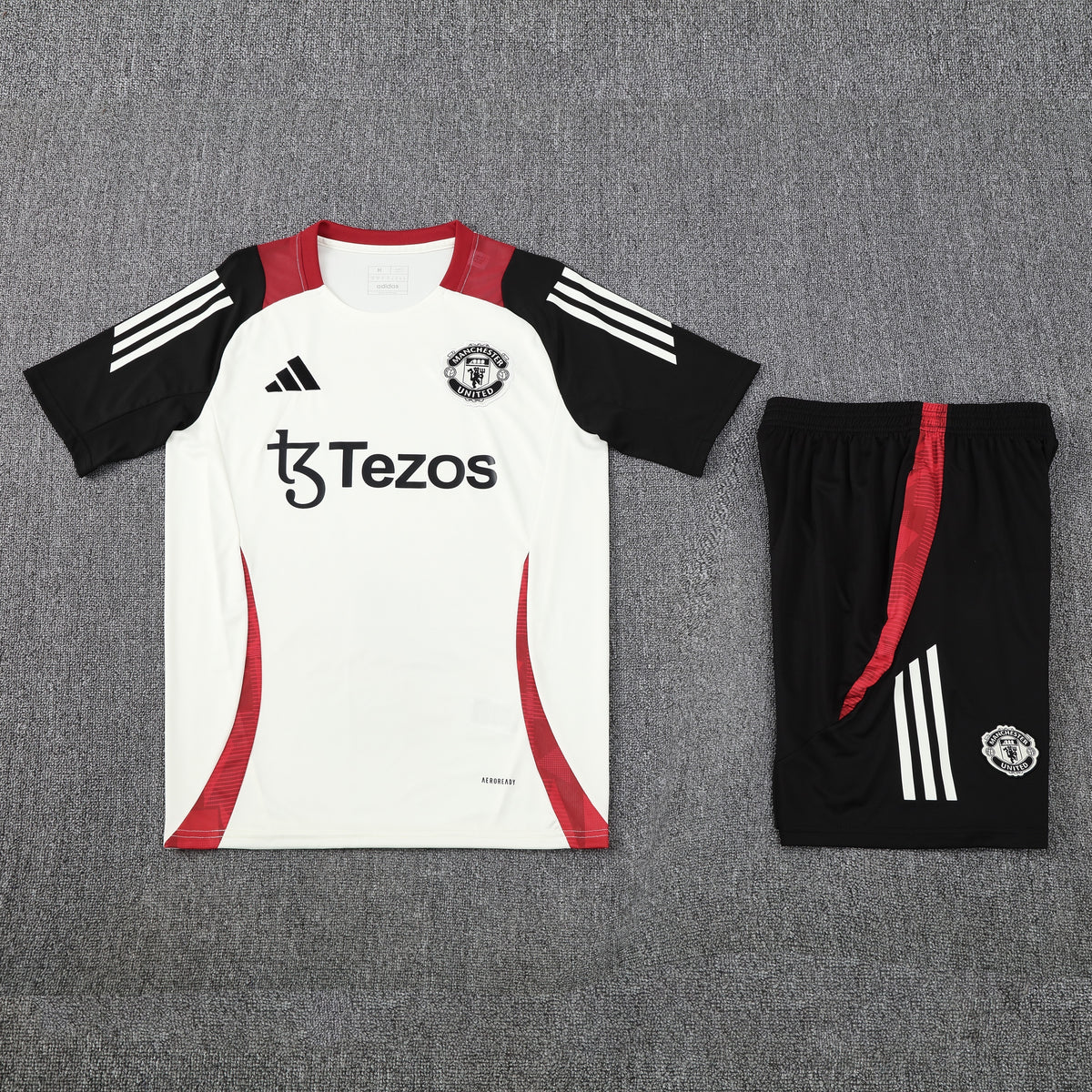Manchester United Shorts Set-White and Black