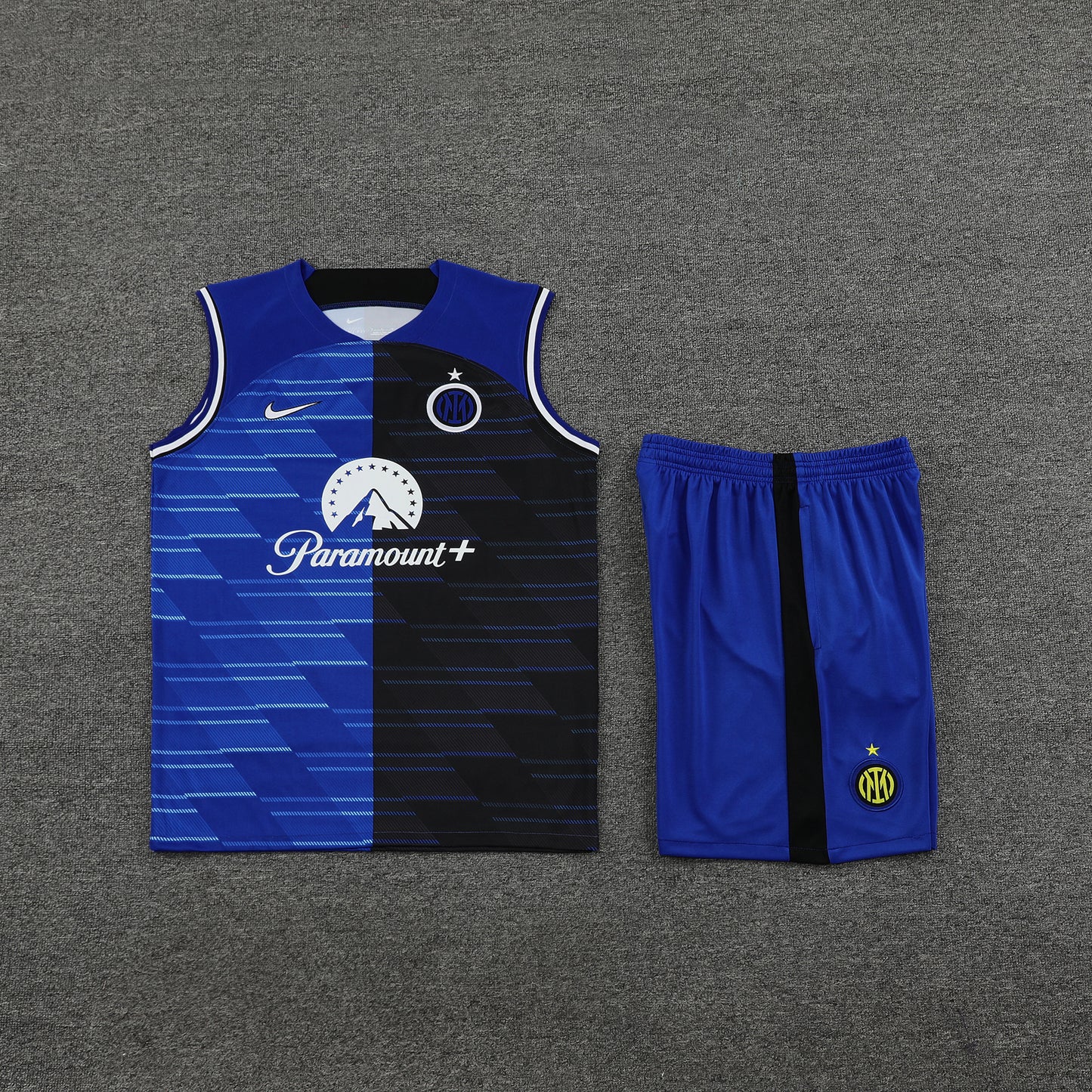 Inter Milan Vest Set-Blue and Black