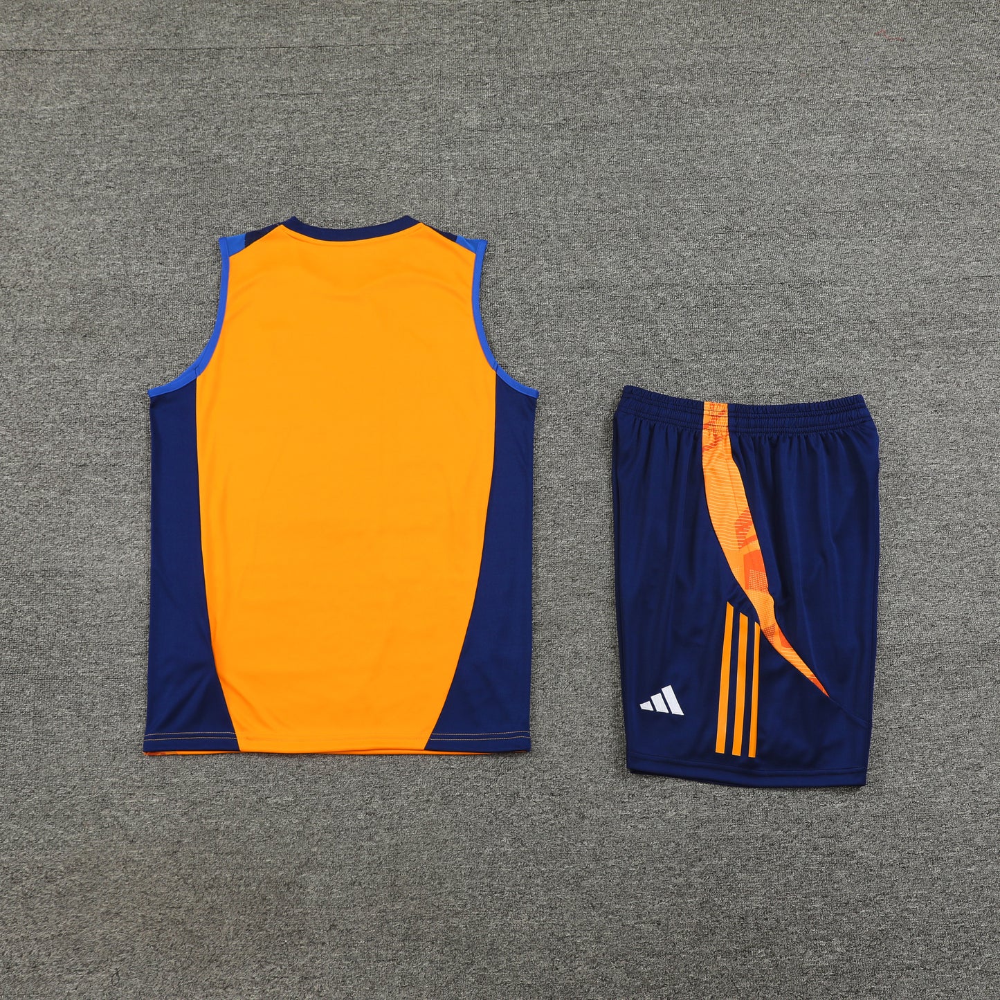 Juventus Vest Set-Orange and Navy Blue