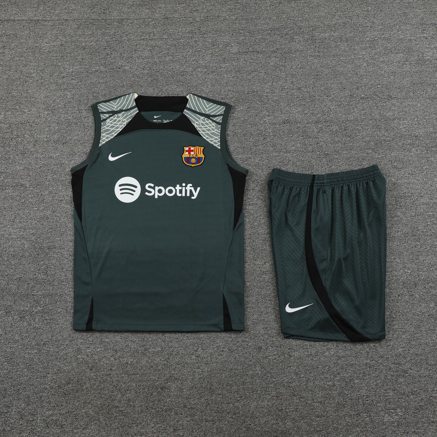 Barcelona Vest Set-Dark Grey