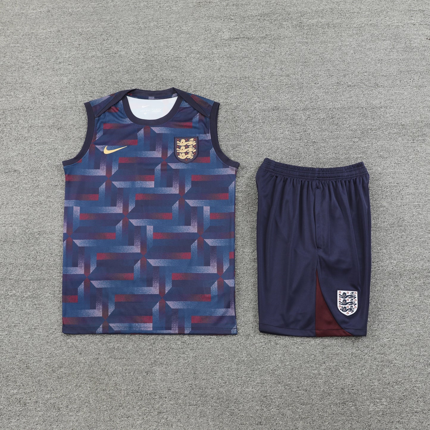 England Vest Set-Navy Blue