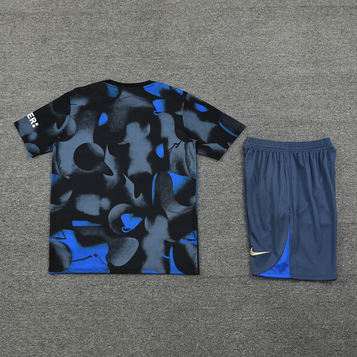 Inter Milan Shorts Set-Black, Blue and Grey