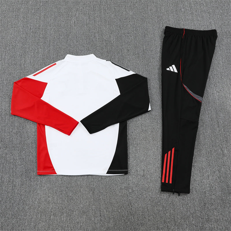 Ajax Tracksuit-White, Red and Black