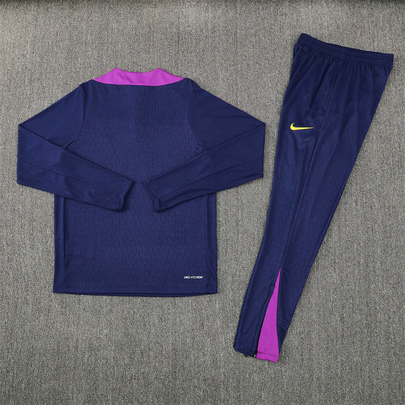 Barcelona Tracksuit-Navy Blue and Purple