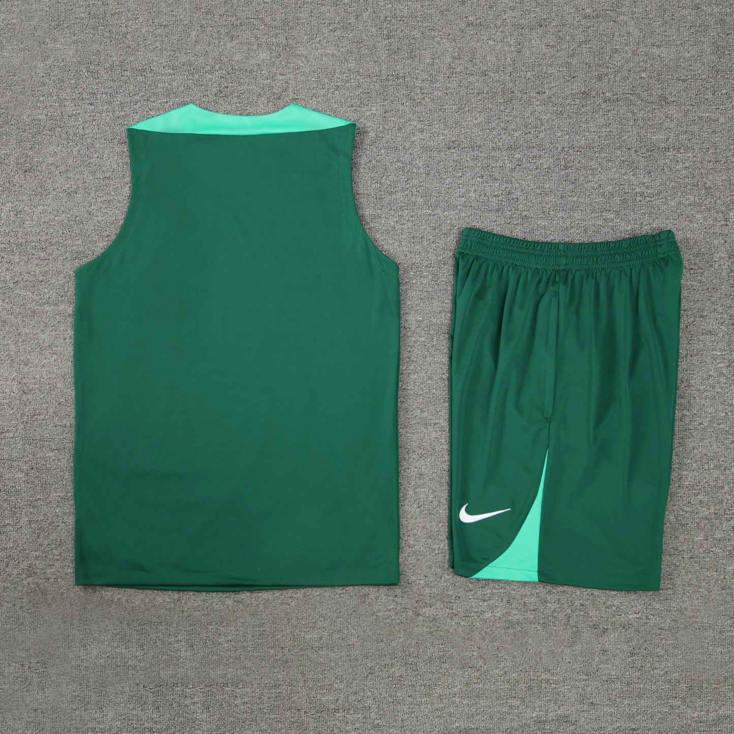 Portugal Vest Set-Dark Green