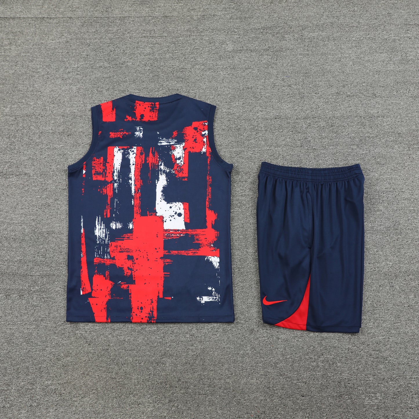 PSG Vest Set-White, Red and Navy Blue