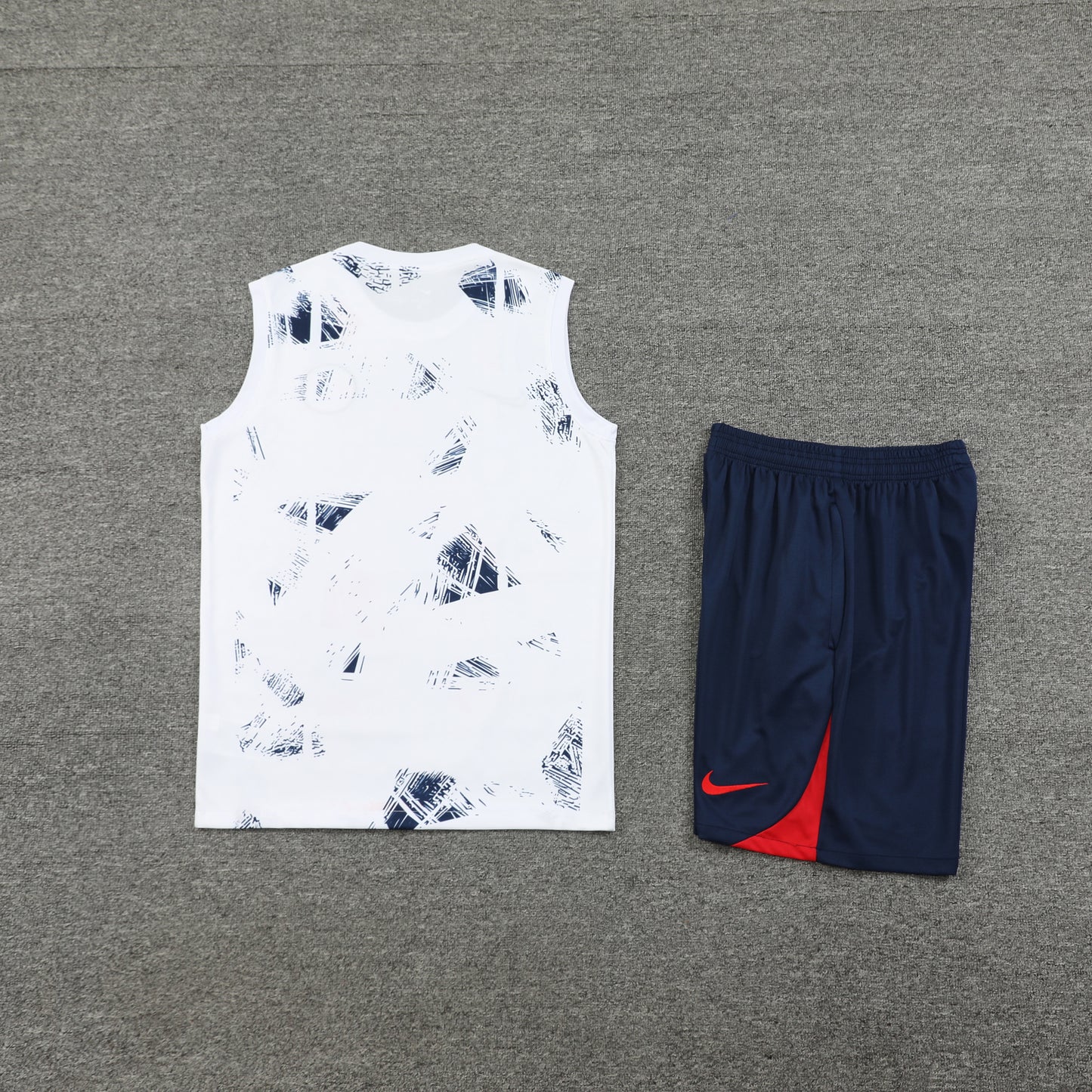 PSG Vest Set-White and Navy Blue